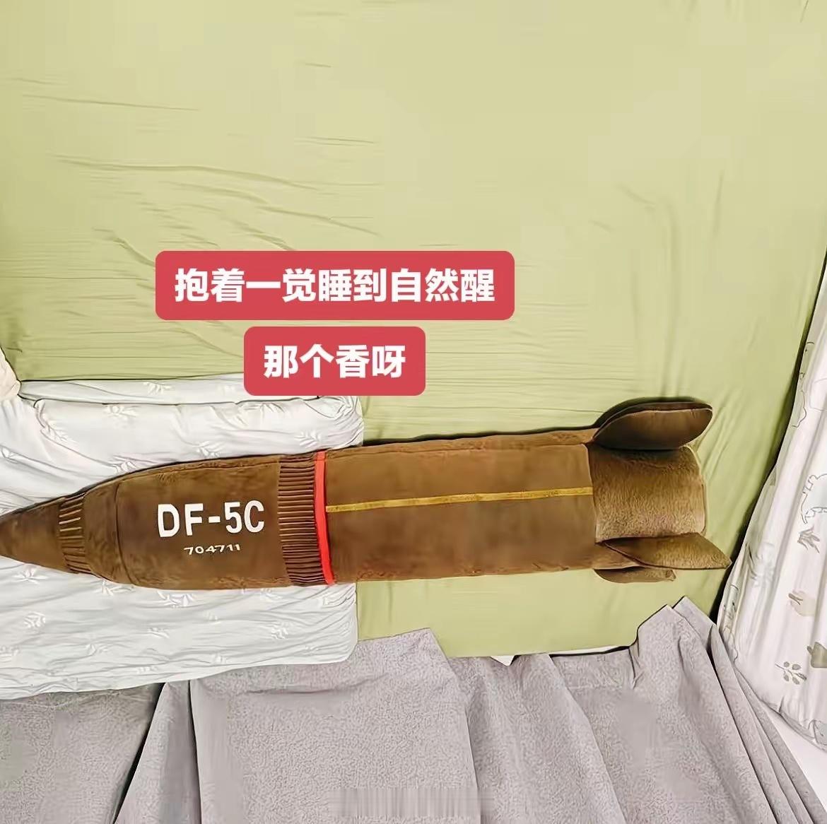 东风5C抱枕遭抢购最有安全感的抱枕出现了，东风5C覆盖全屋，要不还得是义务会整活