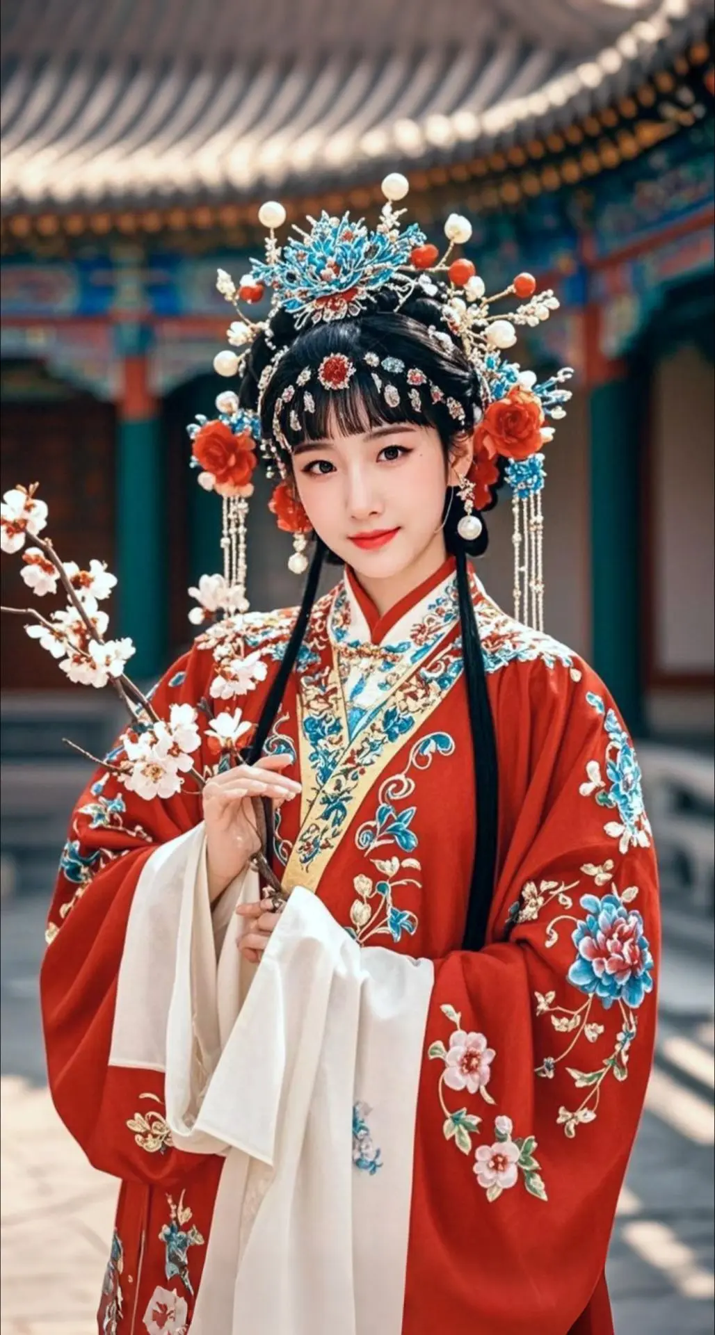AI扩图 AI戏韵佳人