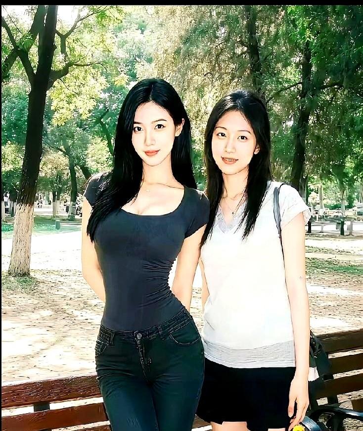 屏幕前的兄弟们，二选一，你会把票投给谁？

左边黑衣，气场全开，眼神里带着钩子，