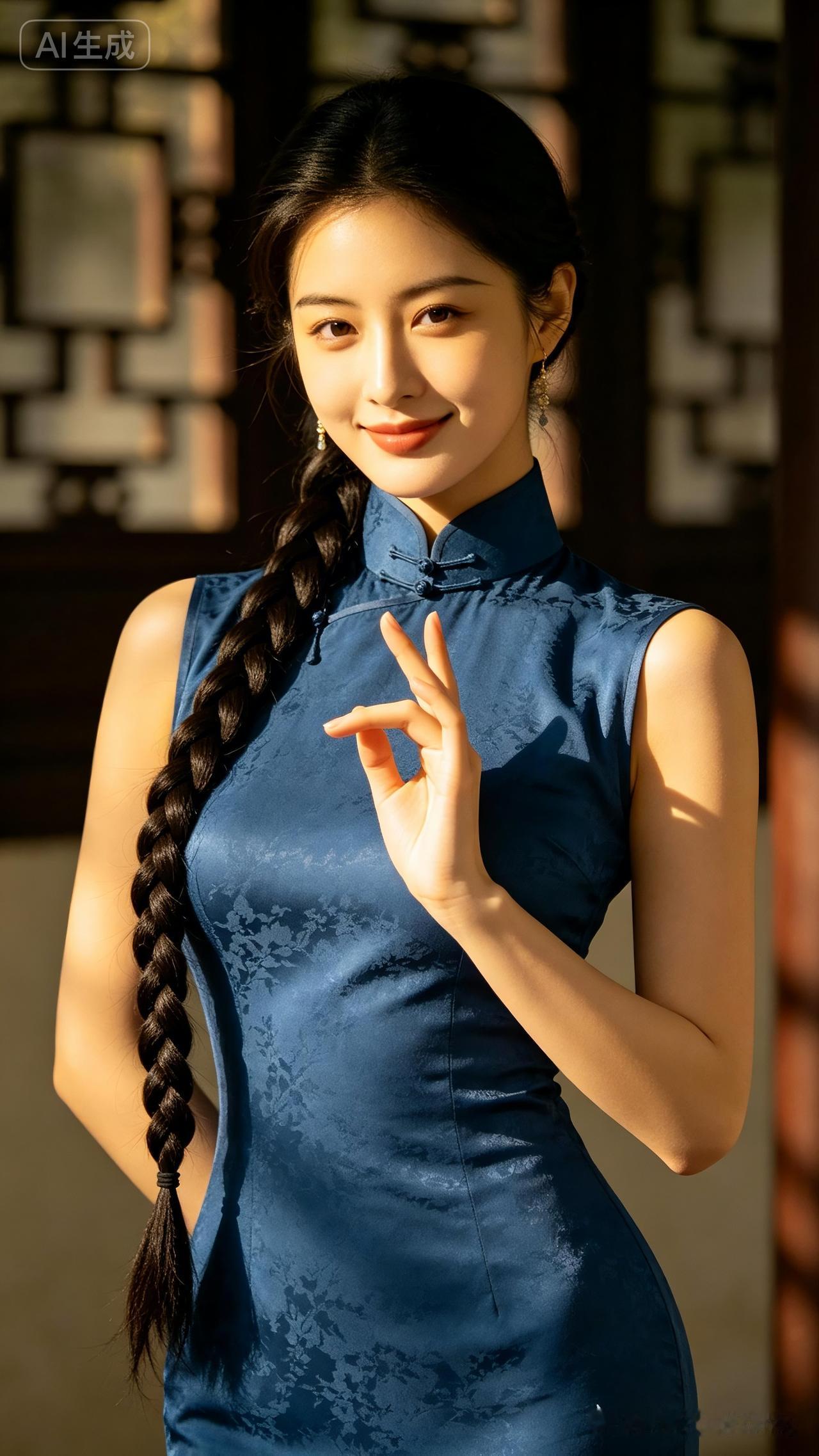 优雅旗袍，东方韵味，美如画卷！