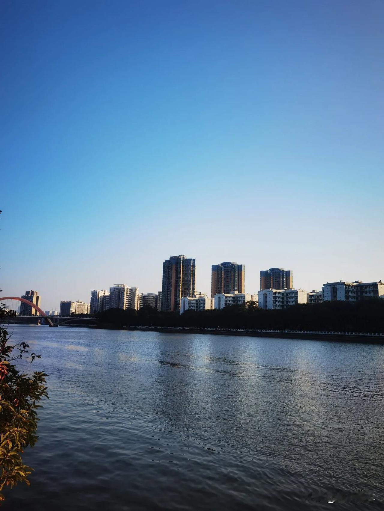 晒图笔记大赛广州今天的天气好，暖阳高照，早晚冷，也算是冬天了，江畔的风景依旧很美