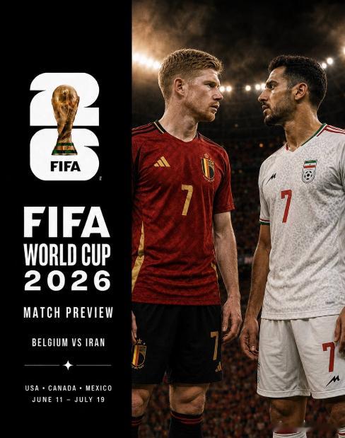 美加墨世界杯前瞻｜比利时vs伊朗  ⚽这场比赛，比利时整体进攻火力、前场创造力和
