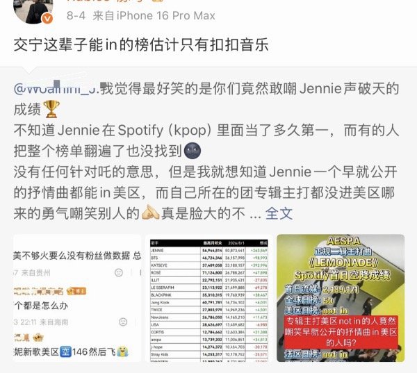 jennie大粉给宁艺卓起了新黑称交 