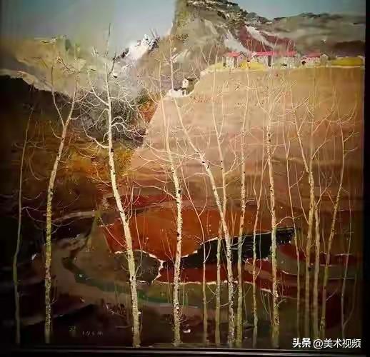 一组吴冠中早期极富韵味的油画风景，大师巧妙融合油画的厚重质感与东方的诗意情怀，使