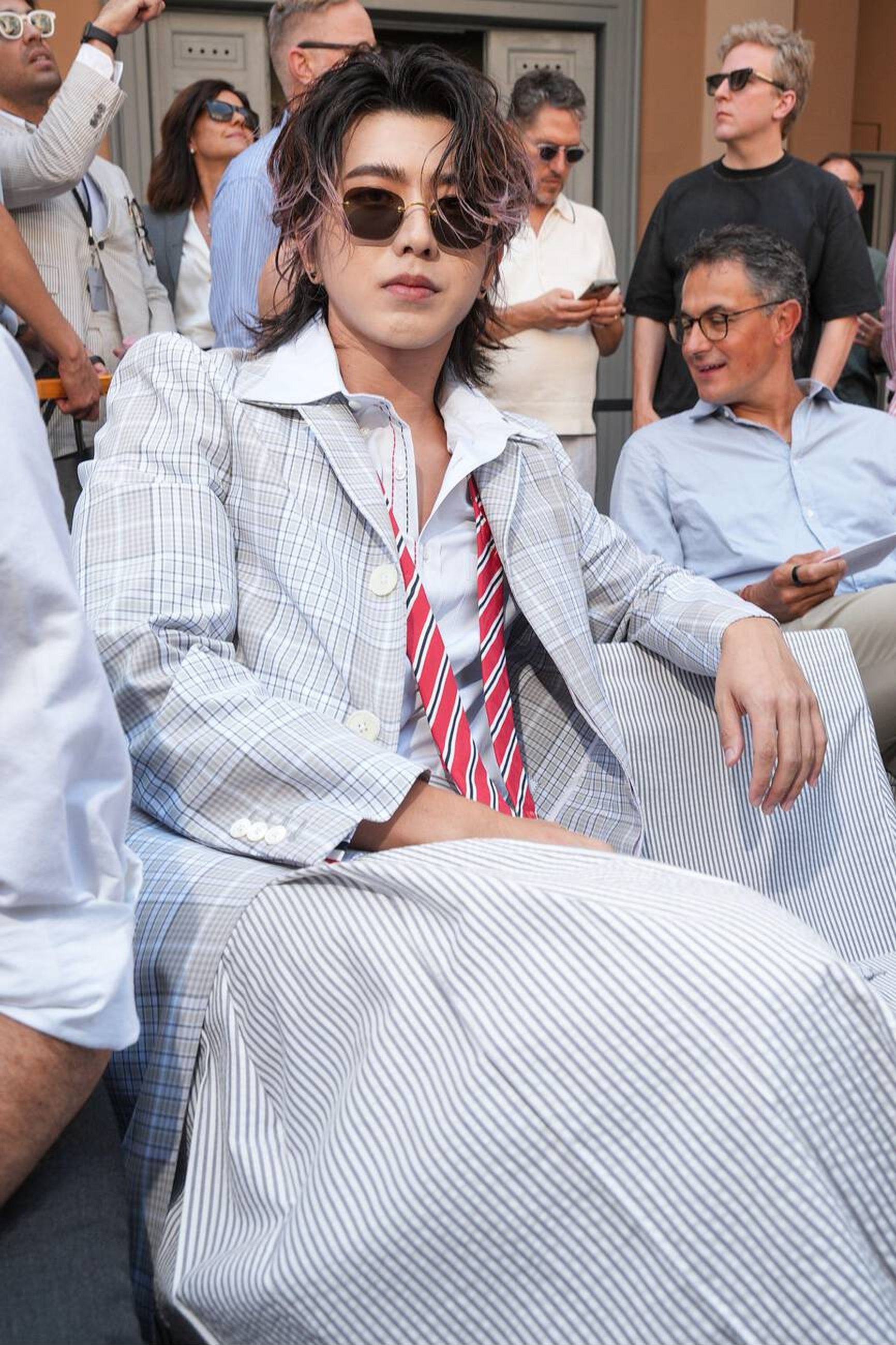 蔡徐坤米兰时装周 cxk 蔡徐坤 thombrowne 蔡徐坤Thom Brow