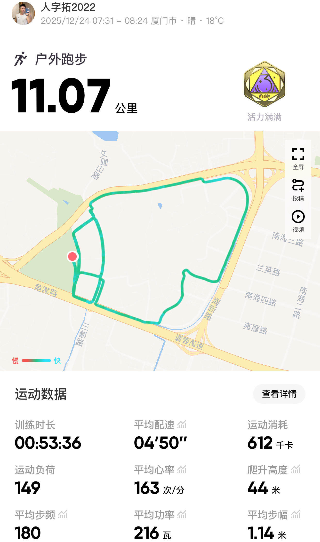 跑步即刻开跑 642连跑五天了，为了冲刺跑量都不敢懈怠，有目标就去执行！赶时间，