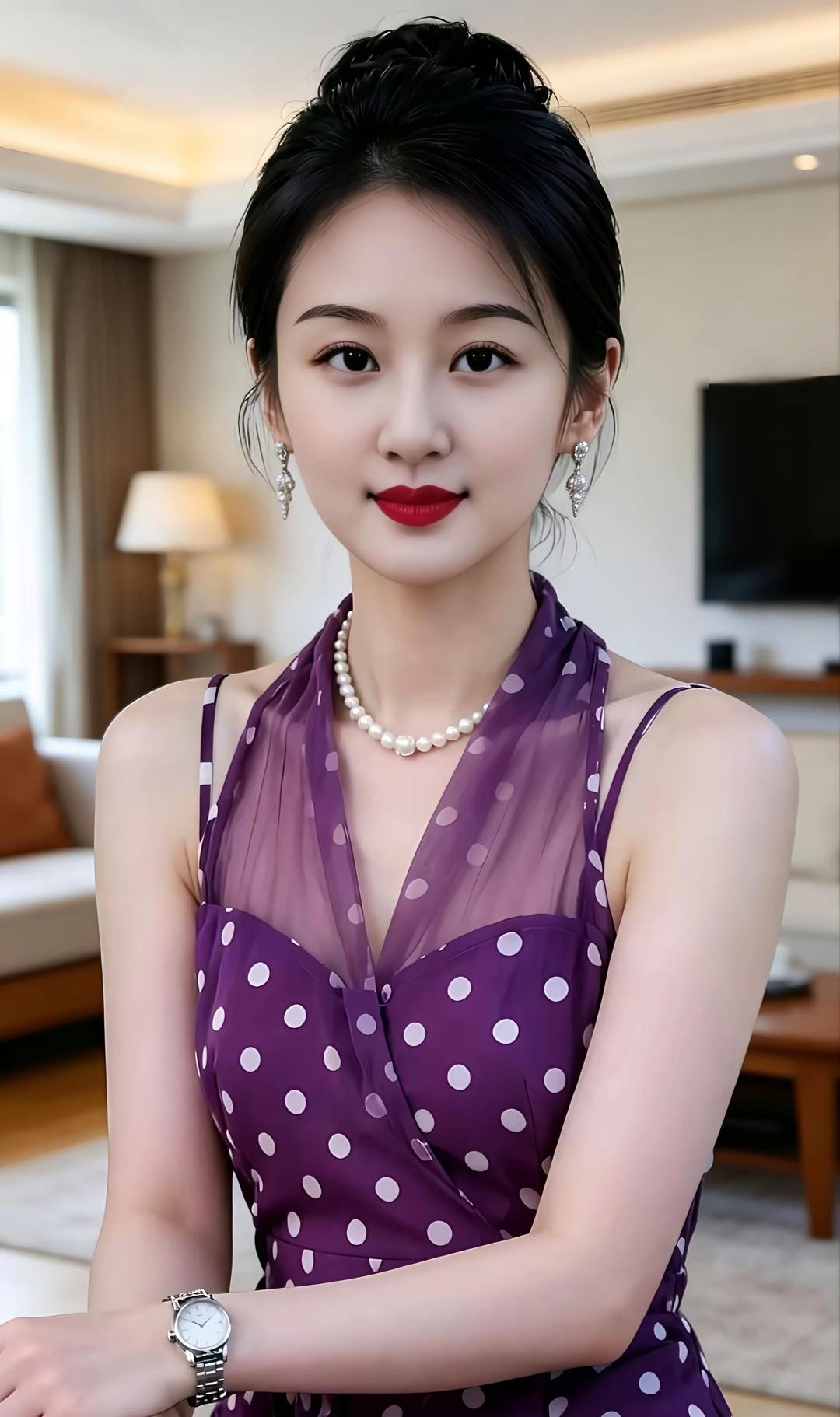 容颜满满，福相满满美女！