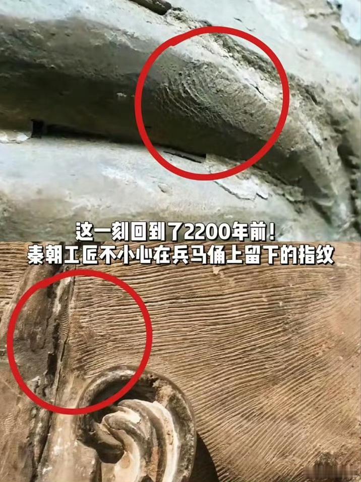 兵马俑身上发现100多枚工匠指纹当显微镜唤醒兵马俑陶土中沉睡的指纹，那些箕型、斗