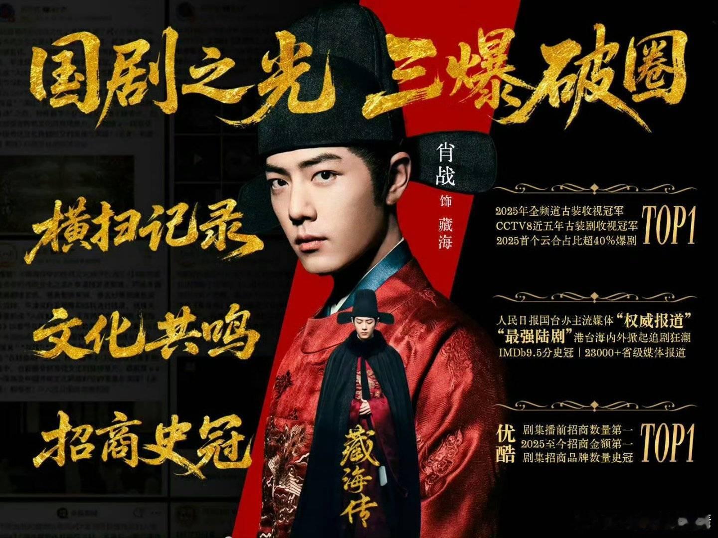 腾讯对肖战求复合文学藏海传在优酷播出之后大爆，过生日优酷连发12条肖战，腾讯眼馋