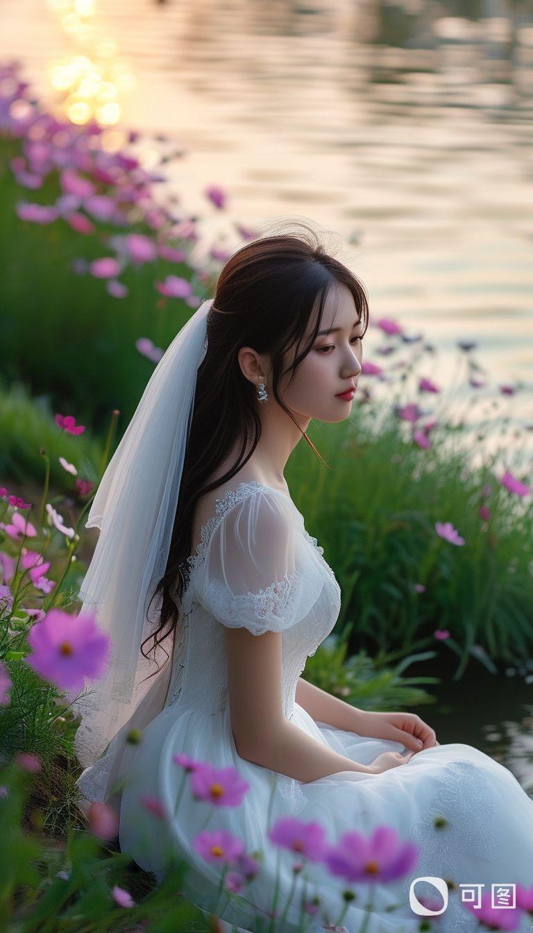 湖畔少女。