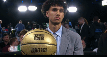 来了！老鹰的状元郎！法国的里萨谢！2米06万金油锋线！#2024NBA选秀大会#