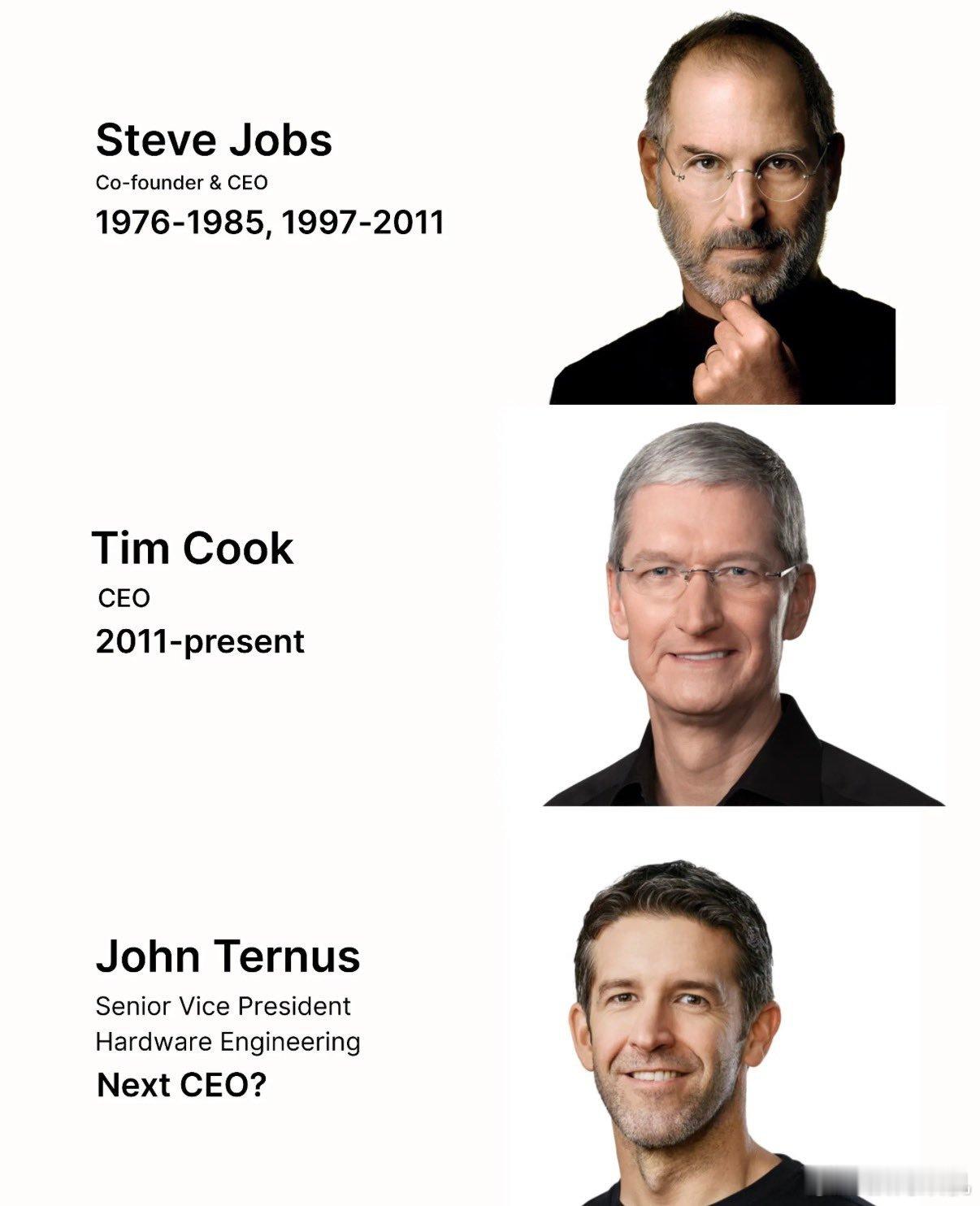 其实去年库克26年不再担任苹果CEO的消息就传出来了，当时关注度比较小。接替他的