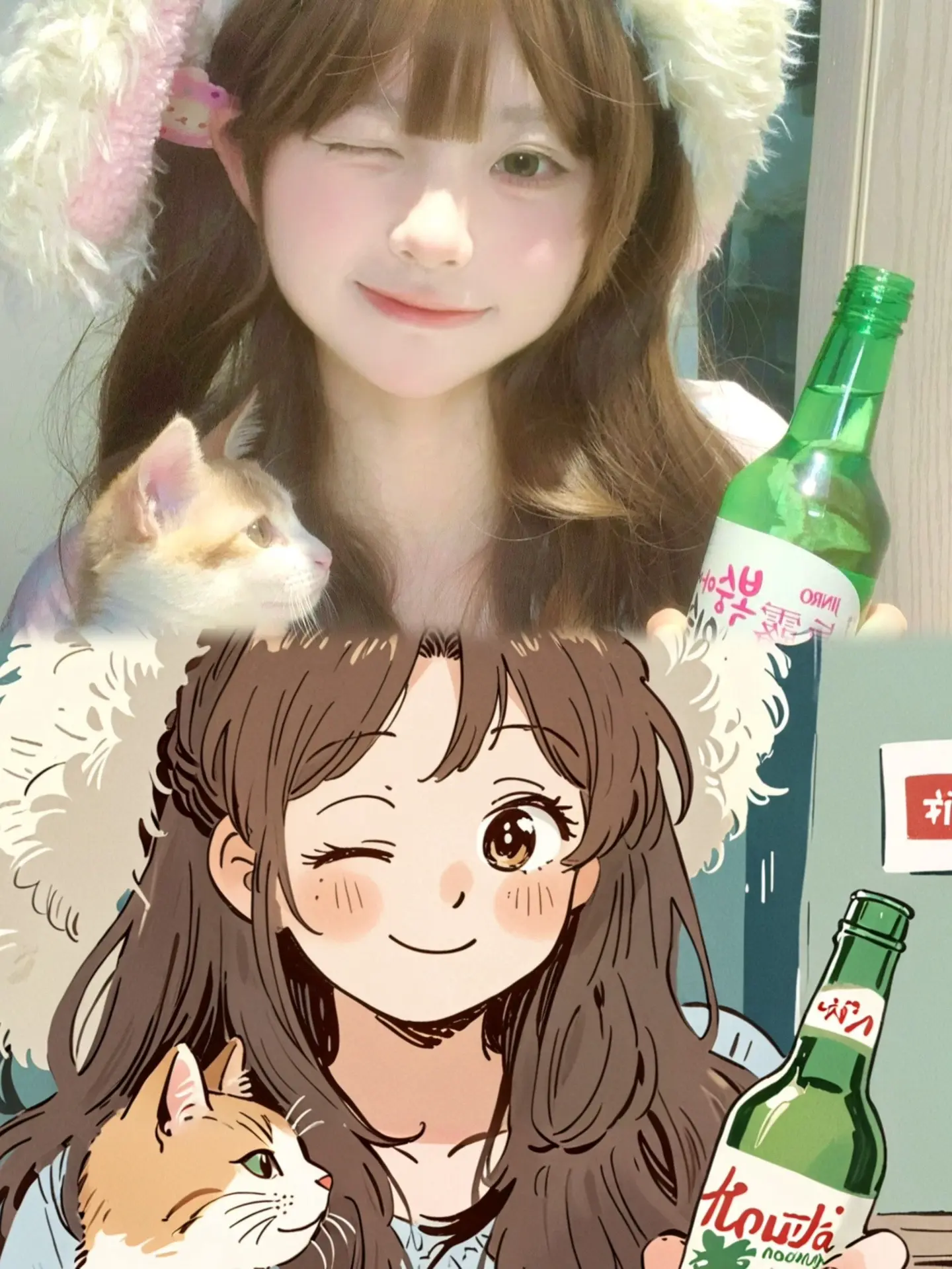 和小猫在一起🪄漫画版本的我们也太可爱噜。