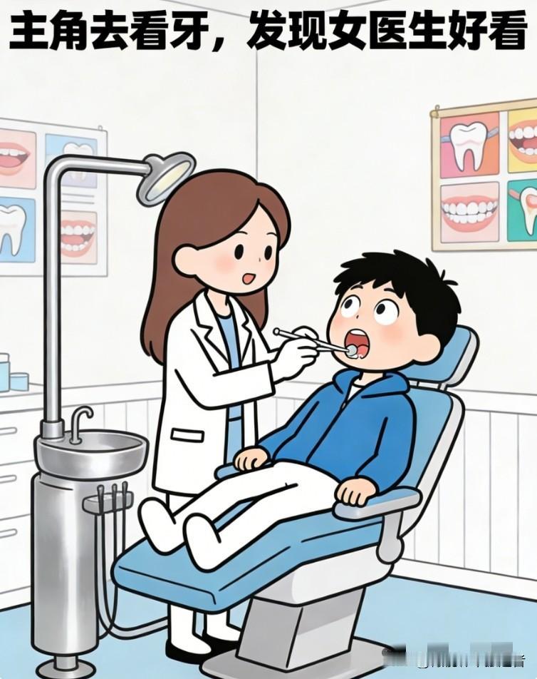 趣味漫画:拔牙不影响开宾利，但是会漏风趣味小漫画 幽默搞笑漫画