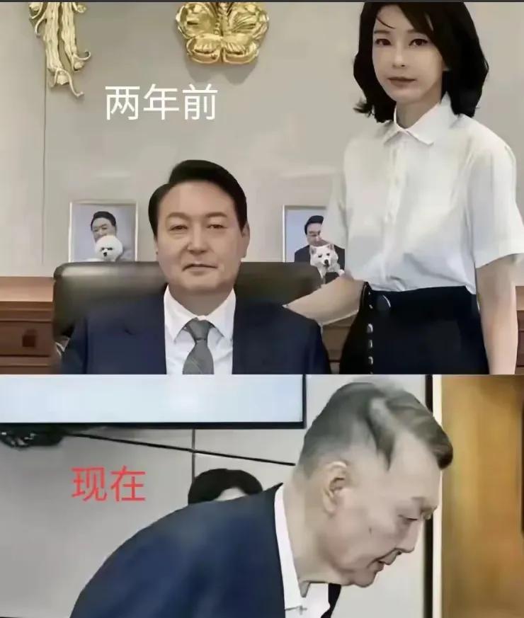 两年时间，物是人非，尹锡悦和李在明两人是天壤之别。

两年前，李在明绝食，躺在病