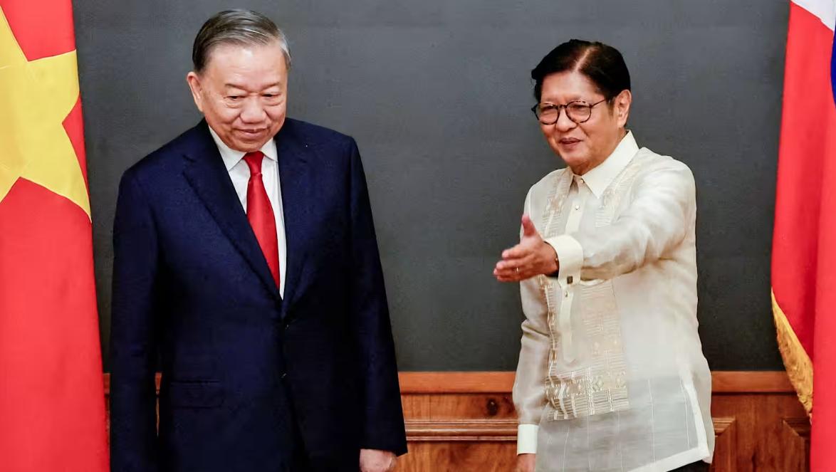 所谓“南海仲裁案”十年之际，美、菲、日、澳等14国发表联合声明，借机对华施压。越