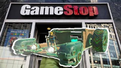 【】据报道，美国密歇根州的一家GameStop门店在《塞尔达传说：王国之泪》首发