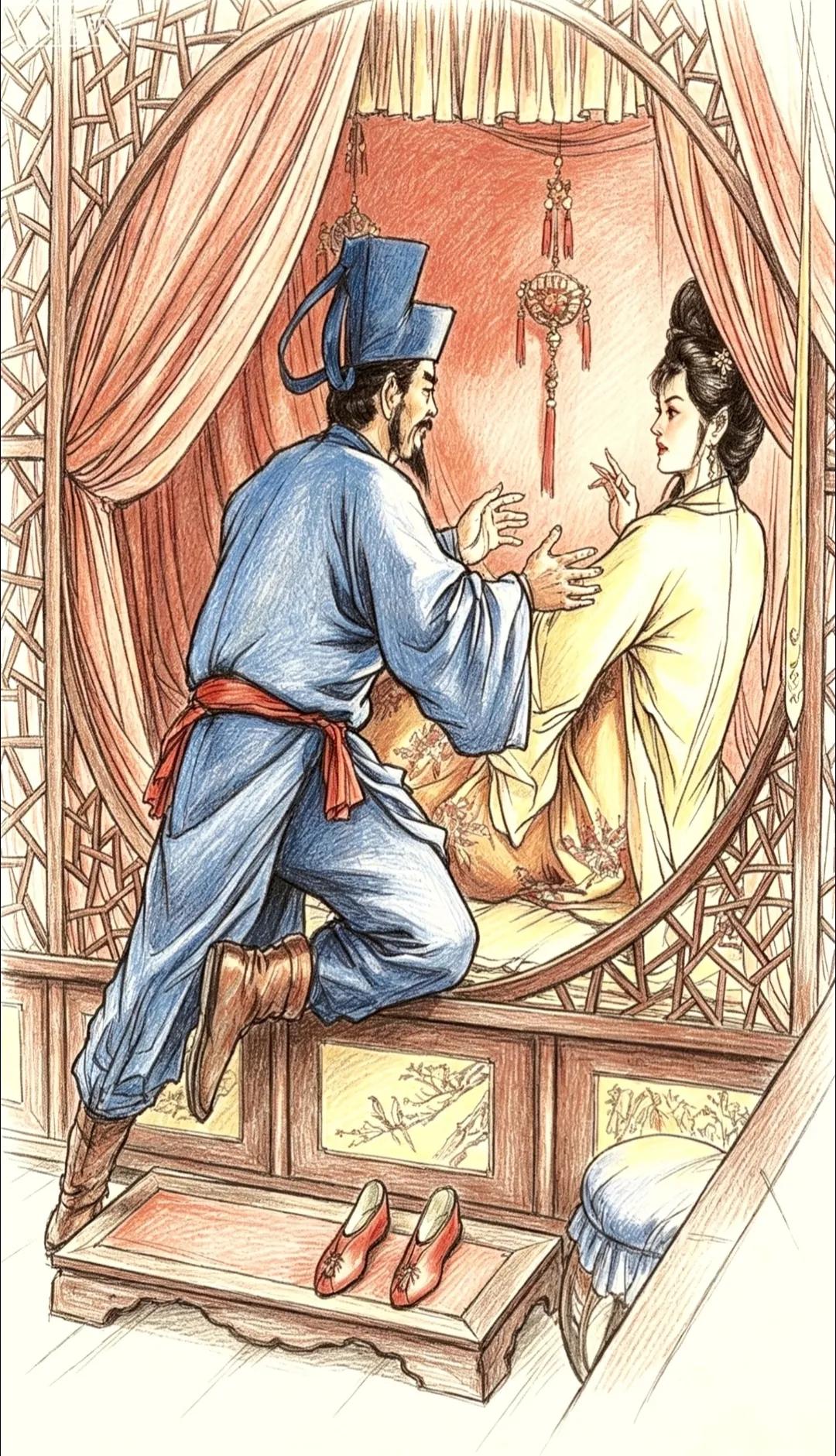 这幅插图，出自四大名著中的哪个故事情节？
