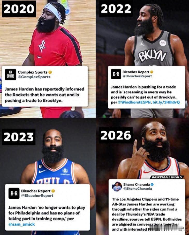 哈登交易搅乱NBA！骑士提供难以拒绝的筹码，詹姆斯也可能回归！[送心]

2月6