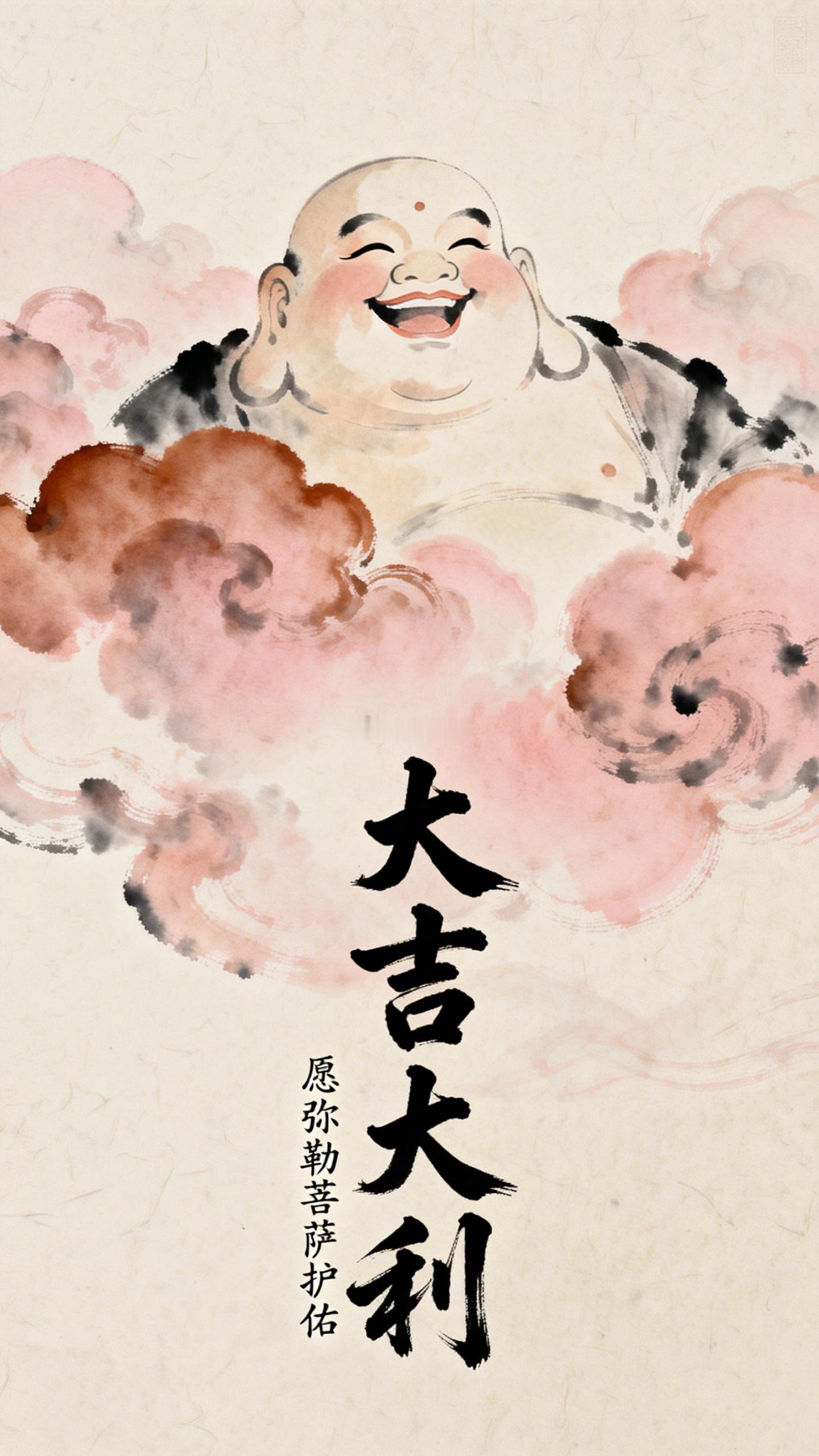 奶奶帮大家祈福 诸事皆宜，大吉大利，愿弥勒菩萨护佑你们。 