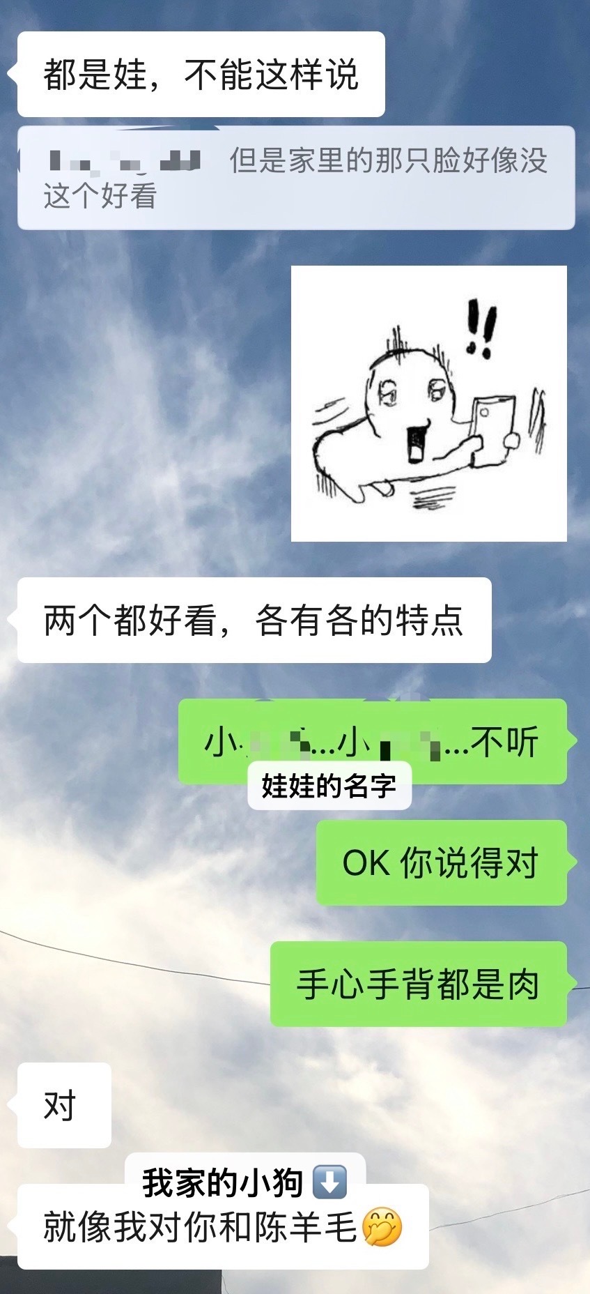攒钱追线下中想卖掉复数的心肝娃，和猫猫说的时候她就这样…把我的小棉花娃娃也当小孩