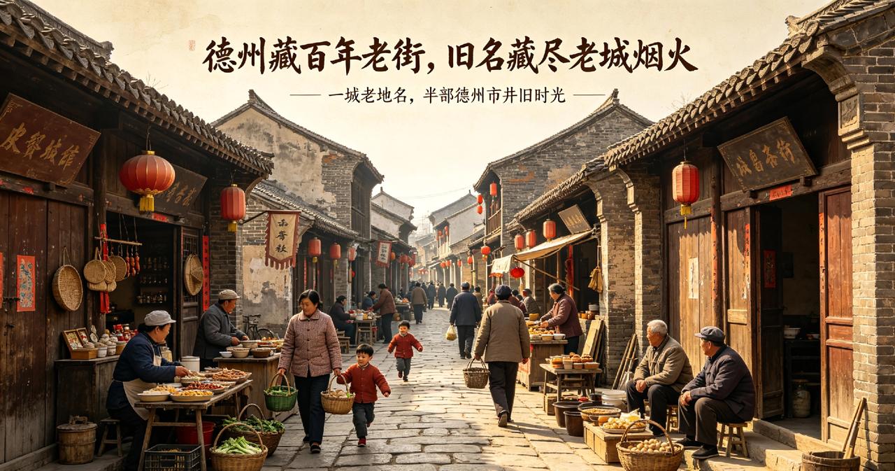 德州藏百年老街，旧名藏尽老城烟火

一城老地名，半部德州市井旧时光