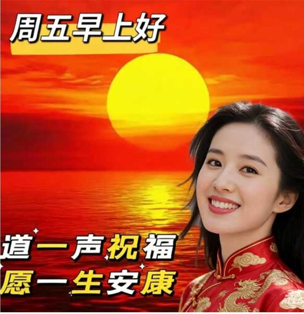 夏晨祝福送吉祥，
相互惦念记心中；
隔屏问候心连心，
亲情友情胜黄金；
头条有缘