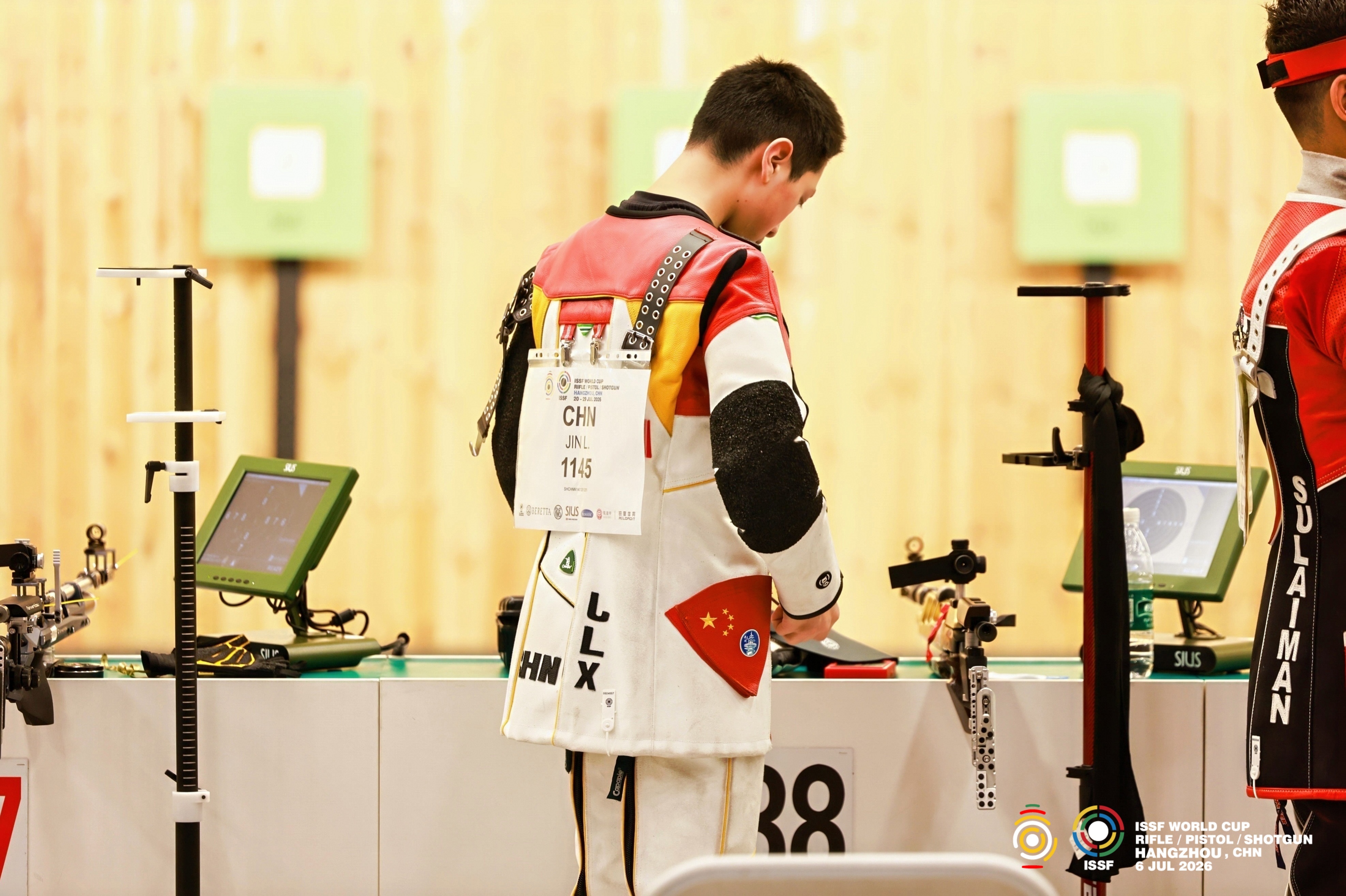 2026射击全项目世界杯中国站（杭州）男子10米气步枪赛前训练官方图片 | 金潋