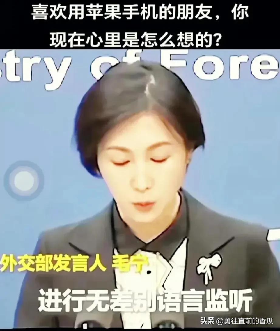 近期，外交部发言人毛宁公开谴责了美国对我国苹果手机用户短信息的窃取和监测，以及对