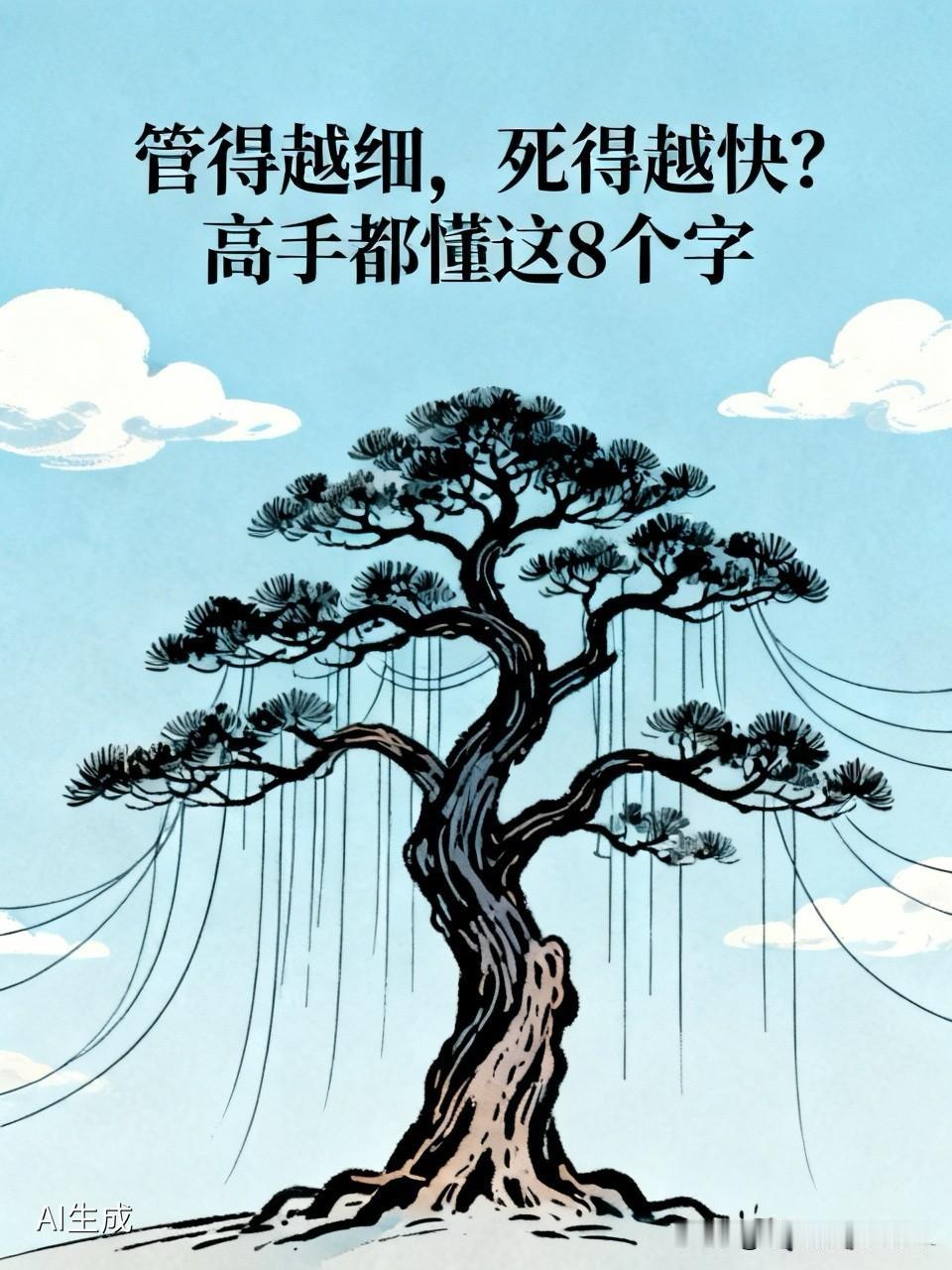 管得越细，死得越快？高手都懂这8个字

先讲个真事儿。

小张当上部门主管，干劲