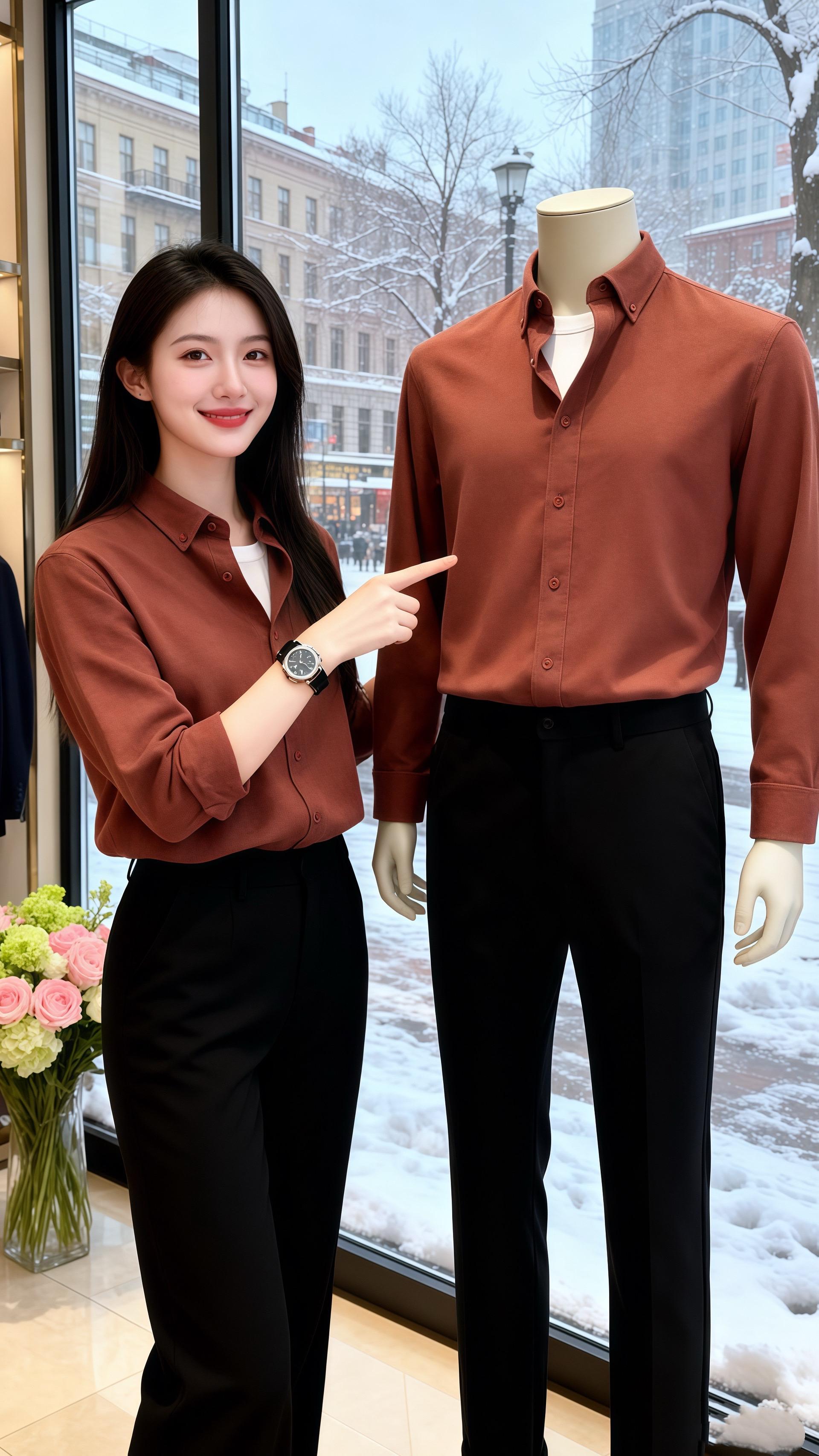 红棕温雪  北城的雪裹着圣诞的甜香，我推开咖啡店的门，一眼就看见沈书意...