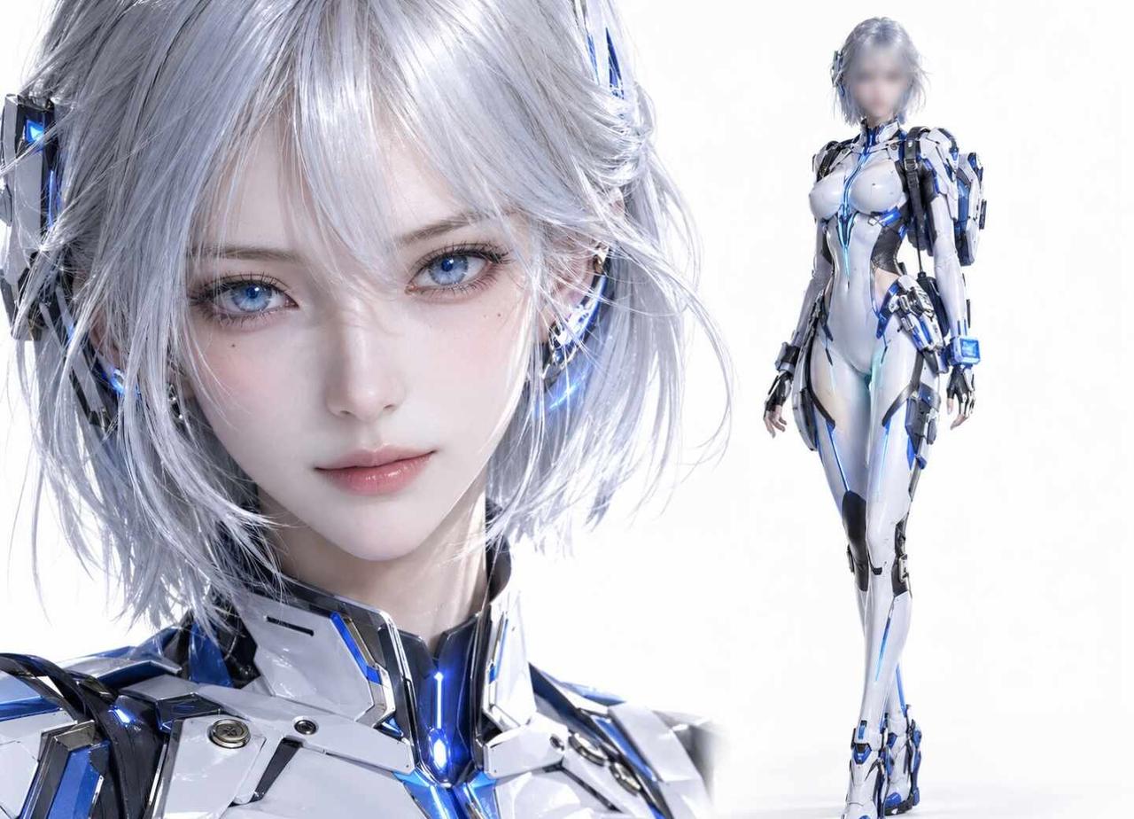 Imag2.0|ai人物提示词|银白发机甲女战神
Image2.0 出图，一套完