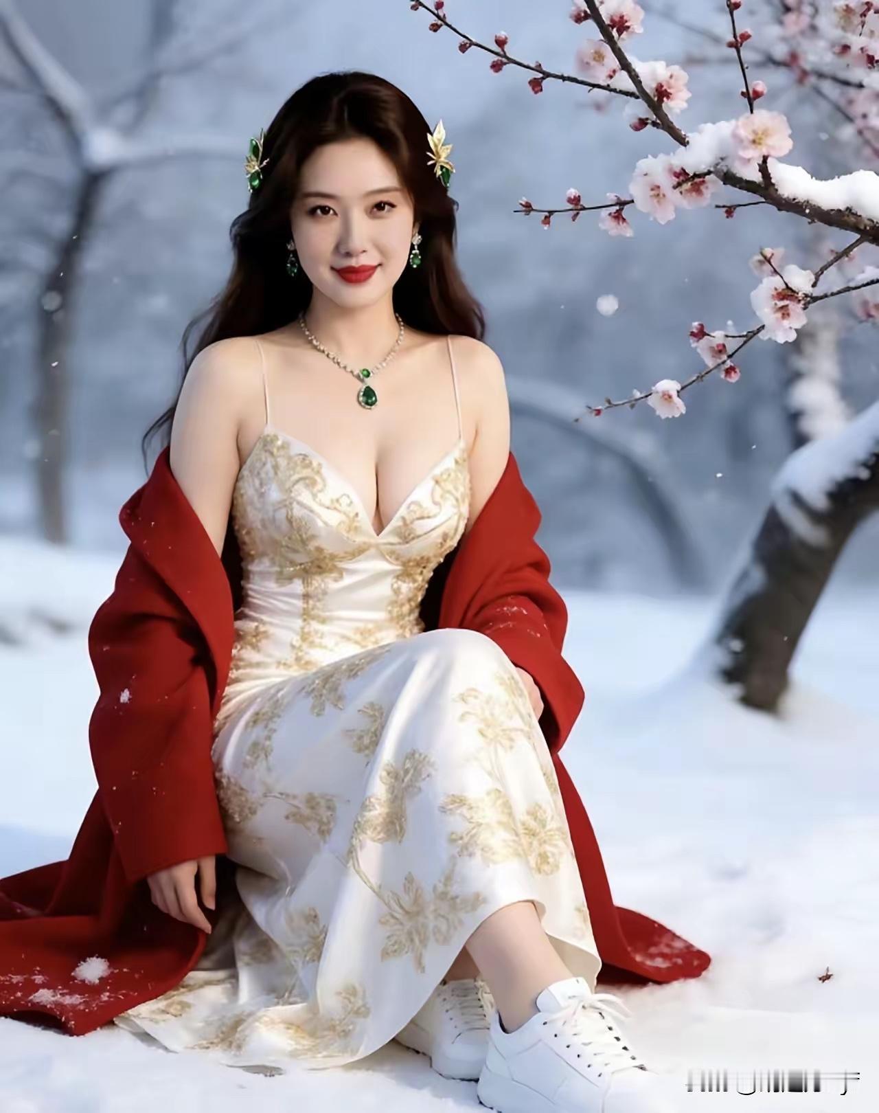 说说啥叫寒梅映雪美丽冻人？

         这张图就是“寒梅映雪，美丽冻人”