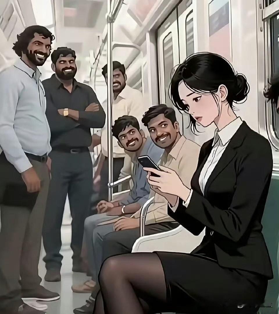 被恶心到了
日本决定大规模引入印度人后
印度人做了AI图
日本男人去打仗吧，日本