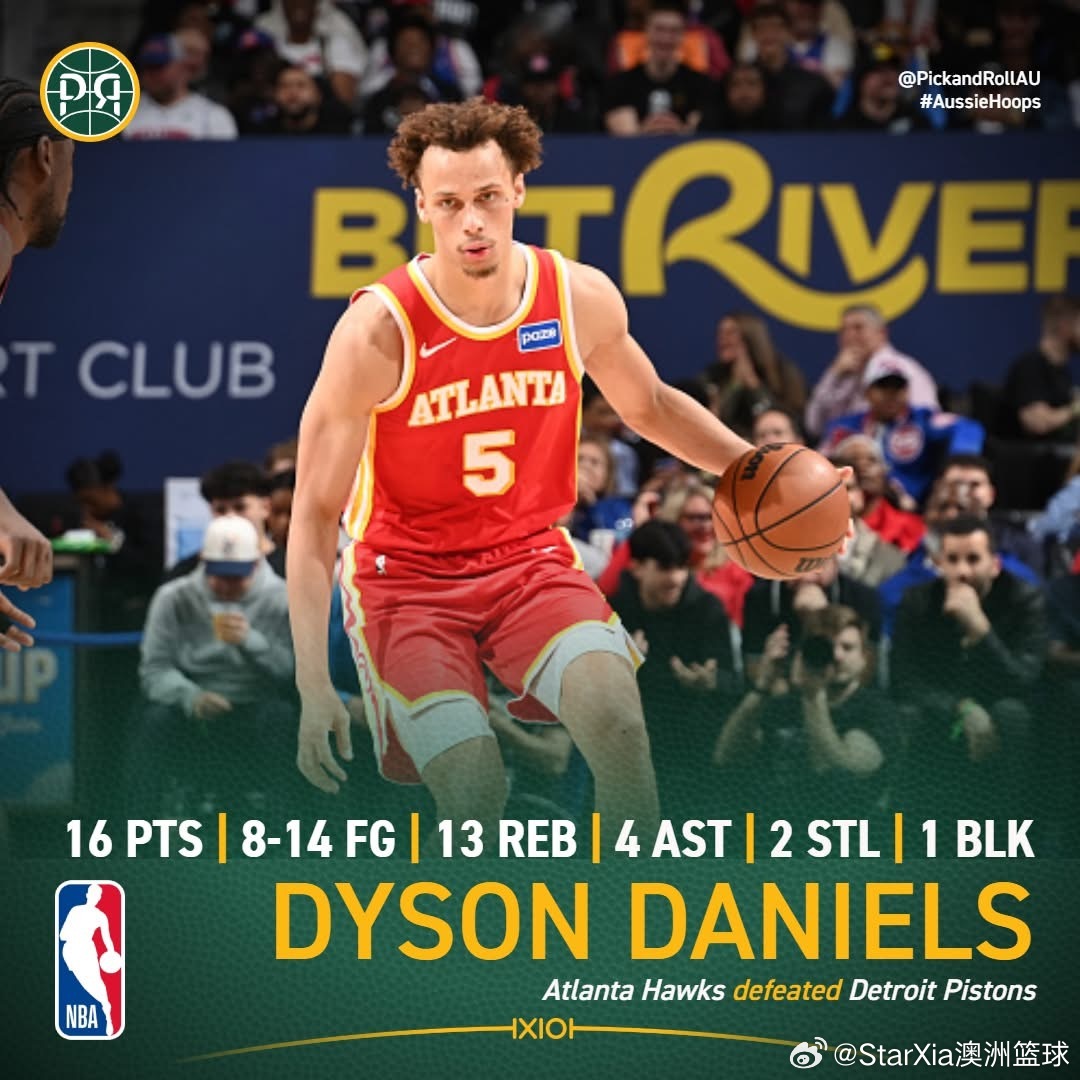 最近的老鹰17场赢了15场爬升到东部第五，丹尼尔斯证明自己物超所值啦～NBA