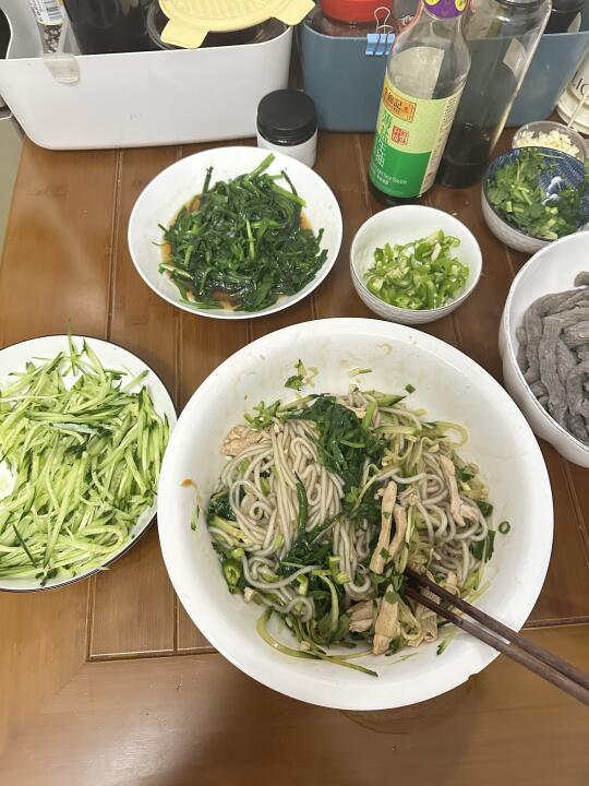 今日对象做的饭让我感觉生活有点绿