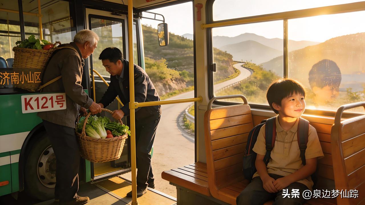 在济南南部山区的弯弯山路上，藏着一趟格外暖心的公交——K121路。它没有气派的阵