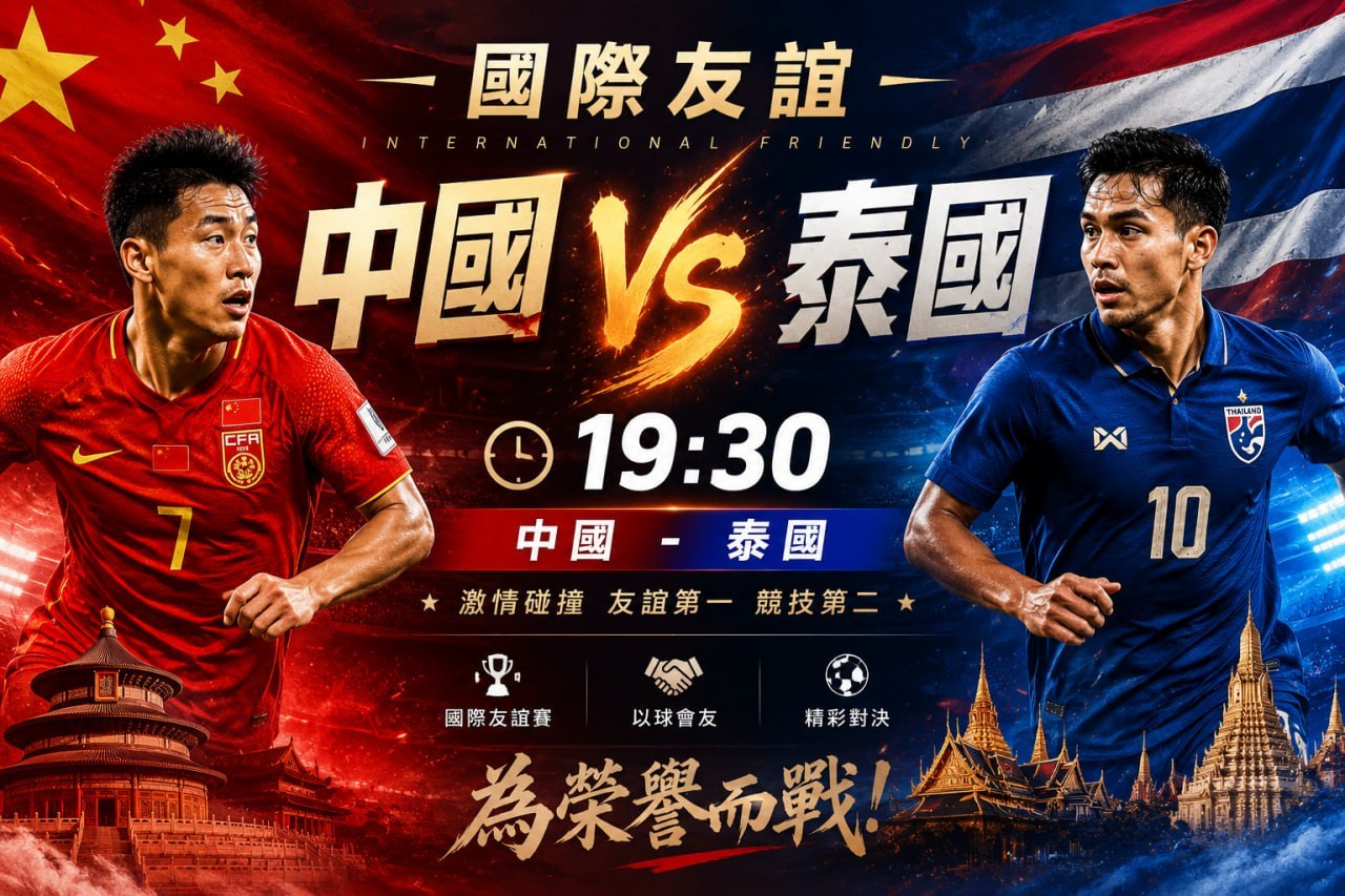 适合看球，适合收工，更适合看一场中泰交流赛⚽️🇨🇳/ 🇹🇭🇨🇳-0.