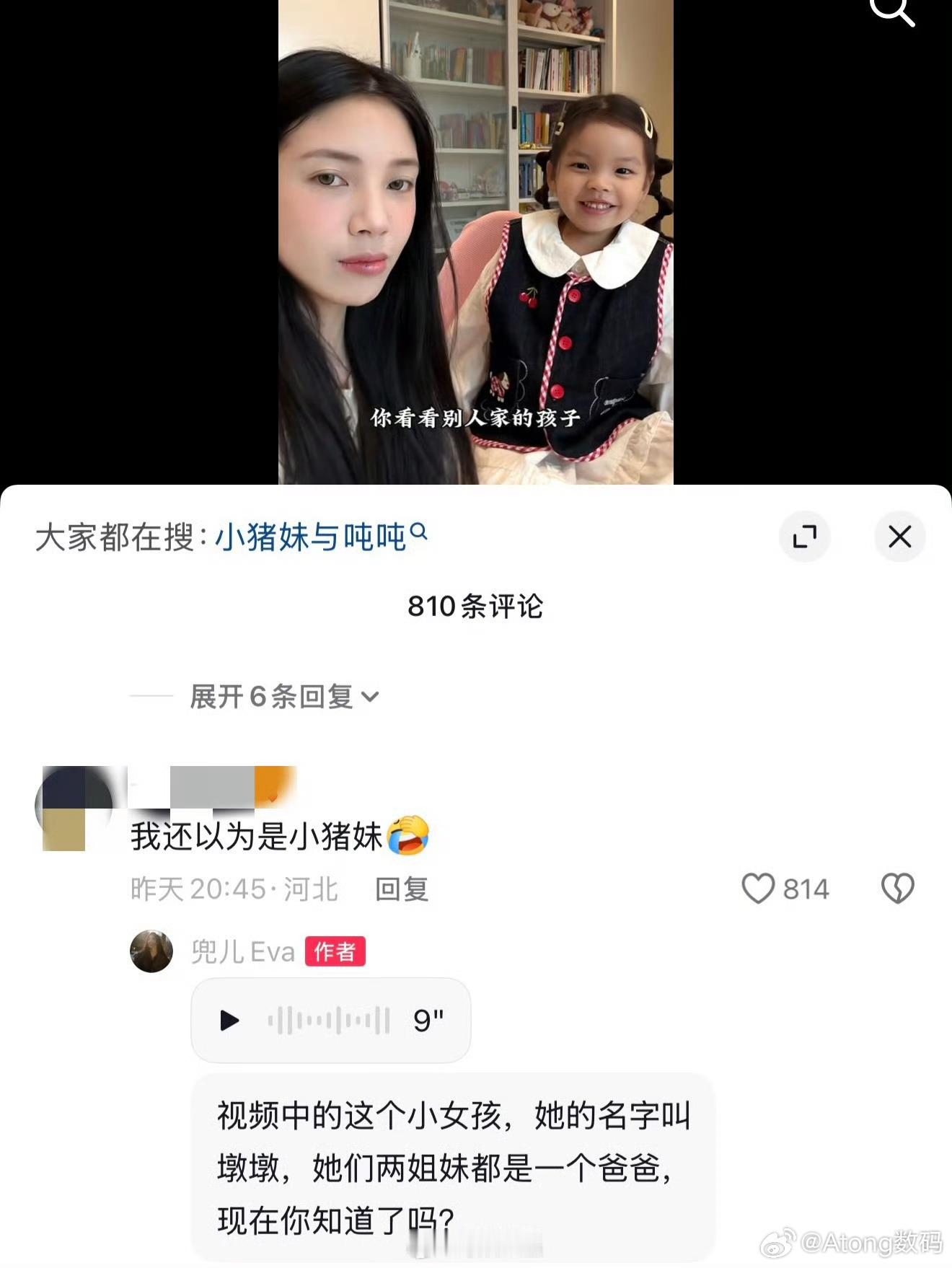 兜儿回应女儿像小猪妹小猪的基因也太强了生出来的小孩都长一个样整容就是在骗自己 