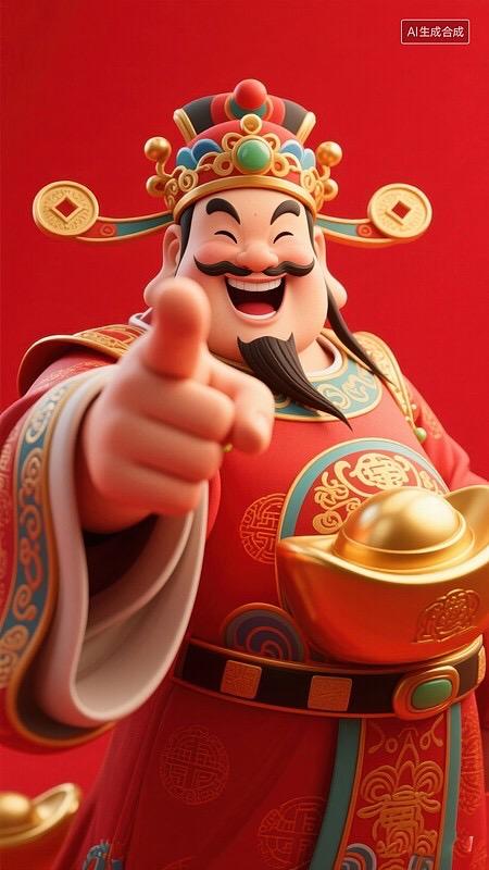 财神爷今年悄悄来我家了

今年的财神爷，不摆排场，不恋香火，
只化作寻常老友，轻