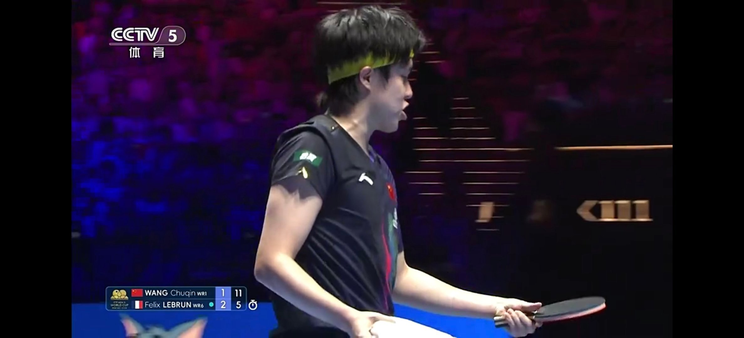 王楚钦vsF勒布伦，2：2平了，大头继续加油。 