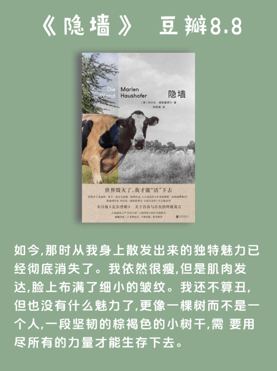求你们别再说这本书是末日版《瓦尔登湖》了