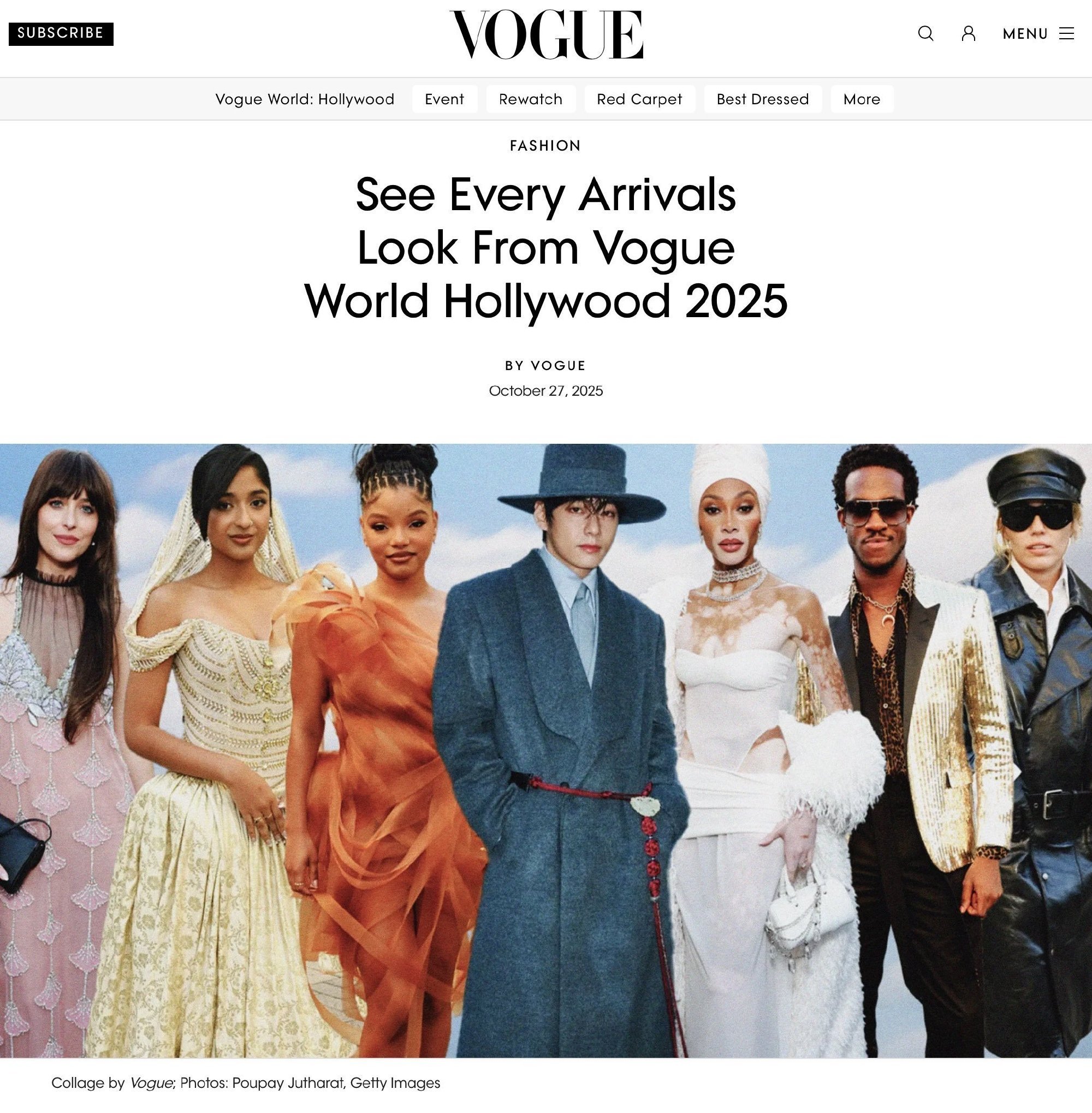 金泰亨母版vogue US官方ins单人报道+大C位✨ ​​​