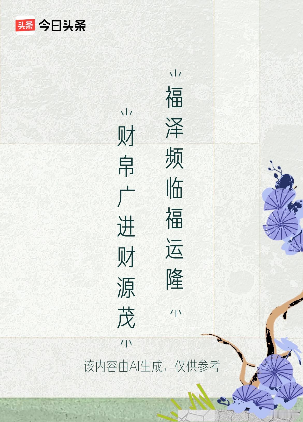 文学创作大会 这上联“财帛广进财源茂”，一听就是满满的富贵气，寓意着财富像潮水般