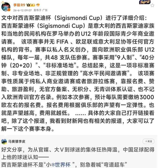 一波全民追捧的海外青训夺冠热潮褪去后，足球圈的理性复盘正式落地。
 
面对全网持