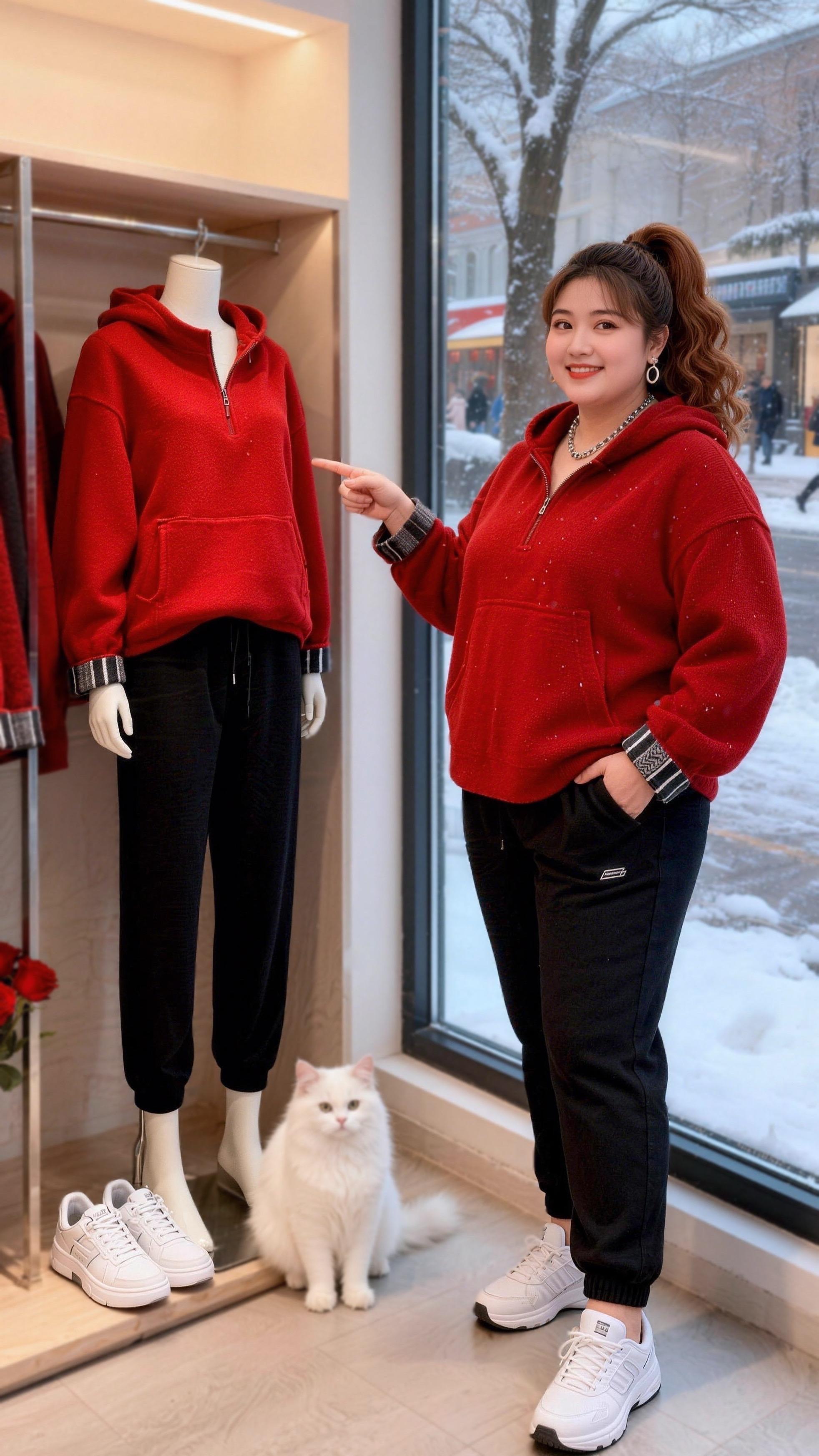 大码女装 加厚保暖 遮肉显瘦减龄开启我的2026穿搭第一弹当我找到了适合的穿搭