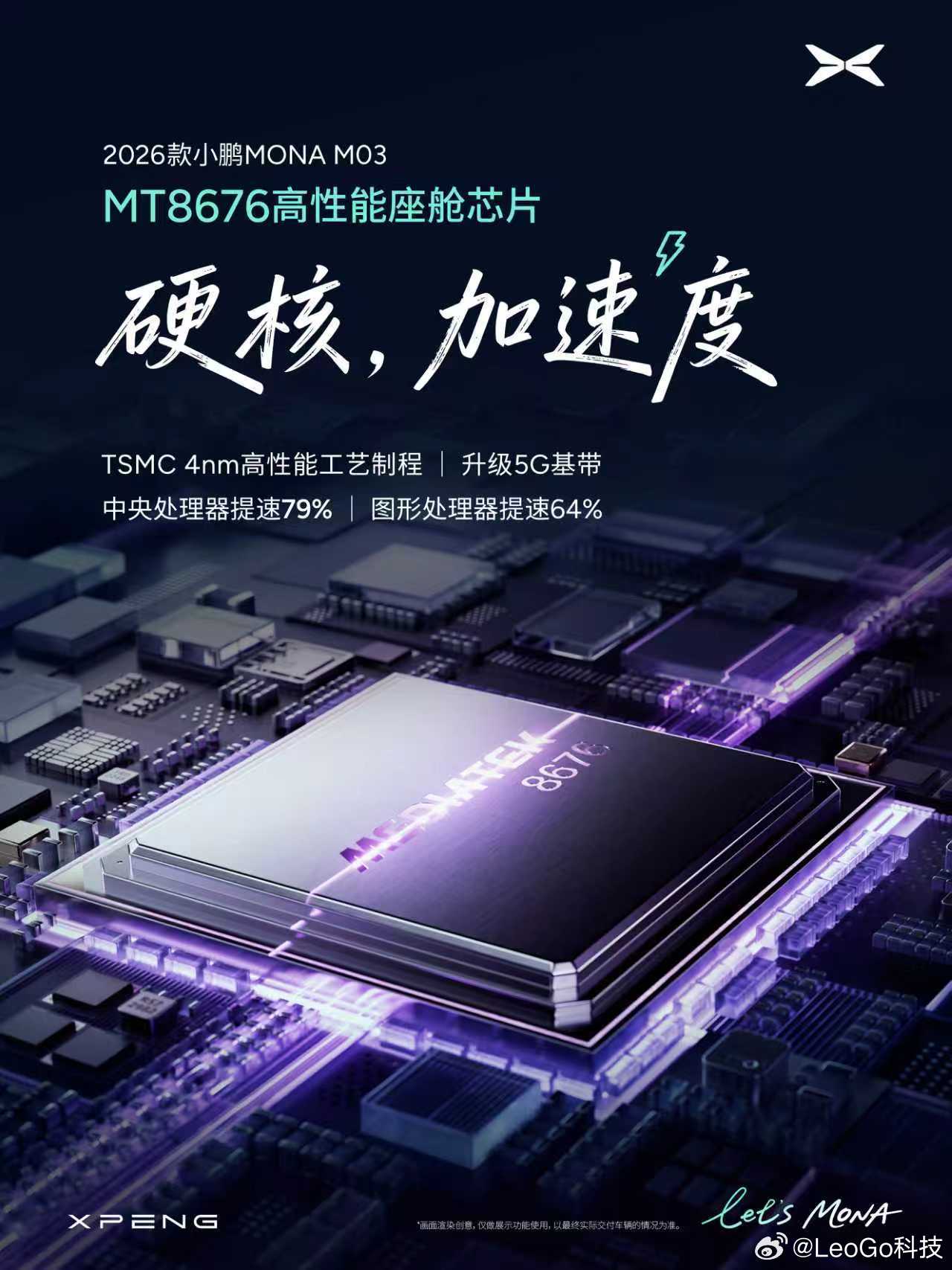 哇，2026款小鹏MONA M03这波智能座舱升级真的绝了！芯片性能猛踩油门，操