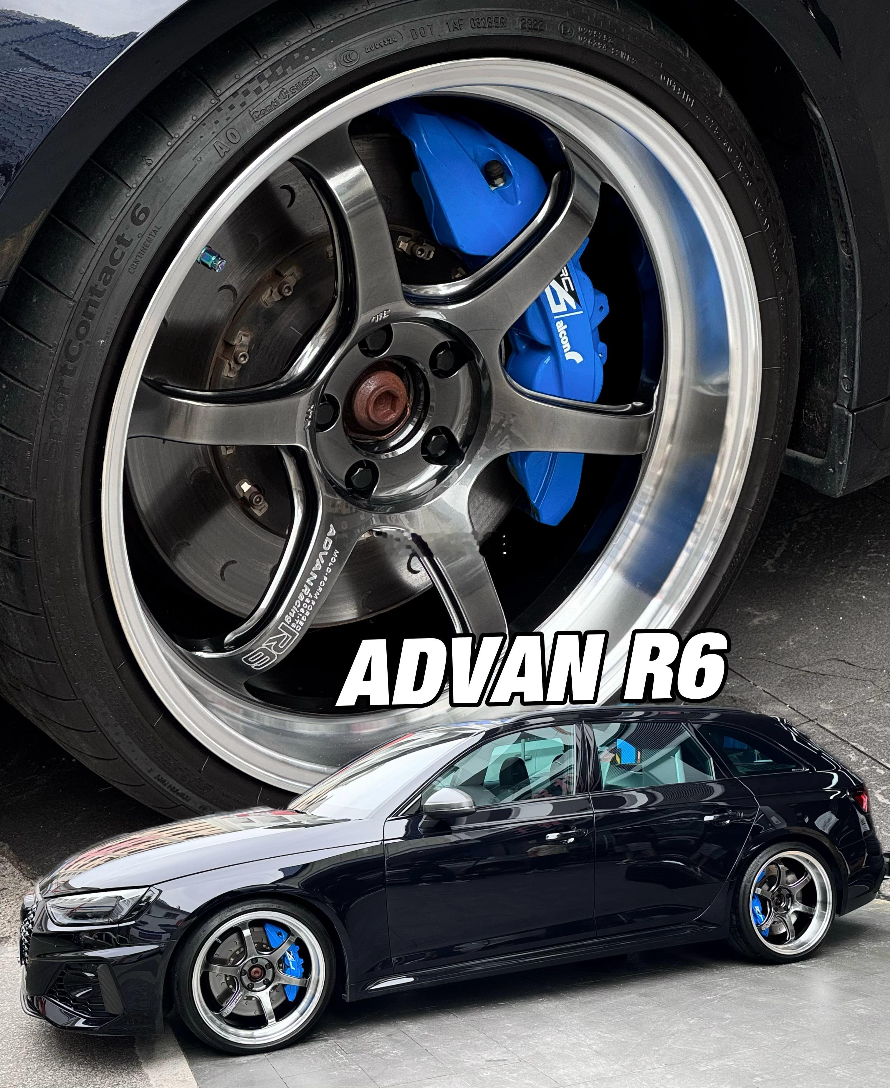 奥迪 RS4 完工案例ADVAN R6 20寸 [作揖]姿态又战斗，西装暴徒~意