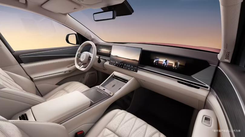 比亚迪大唐内饰官图正式发布，作为王朝网首款D级旗舰SUV，新车将于3月5日亮相。