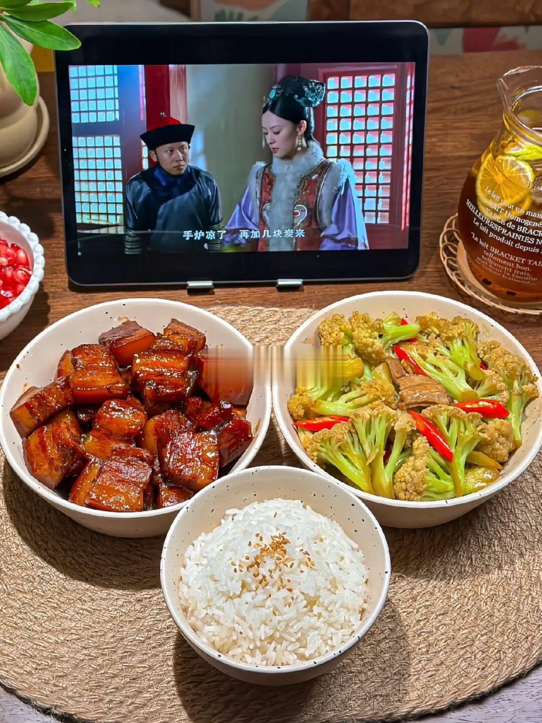 🍱晚餐| 谁懂啊‼️红烧肉好吃到飙泪ฅ́˘ฅ̀